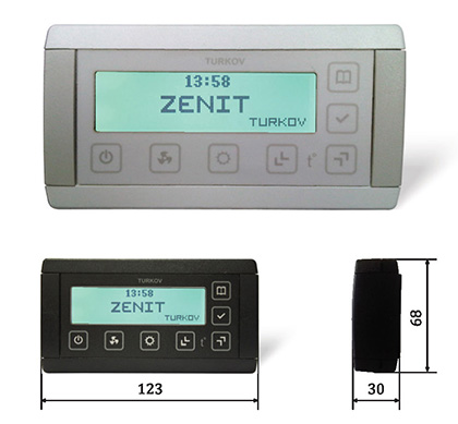 Приточно-вытяжная установка с рекуперацией Zenit-1400 s поставляется с автоматикой и без нагревателя