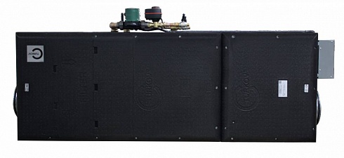 i-vent-1000 W приточная установка с высокой фильтрацией воздуха с водяным нагревателем оснащена заслонкой, электрическим нагревателем и автоматикой